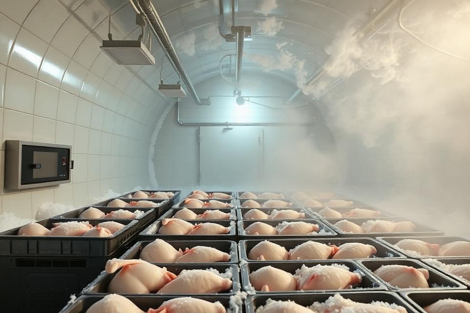 Blast Freezing — S S S Frozen Foods farm to kitchen process